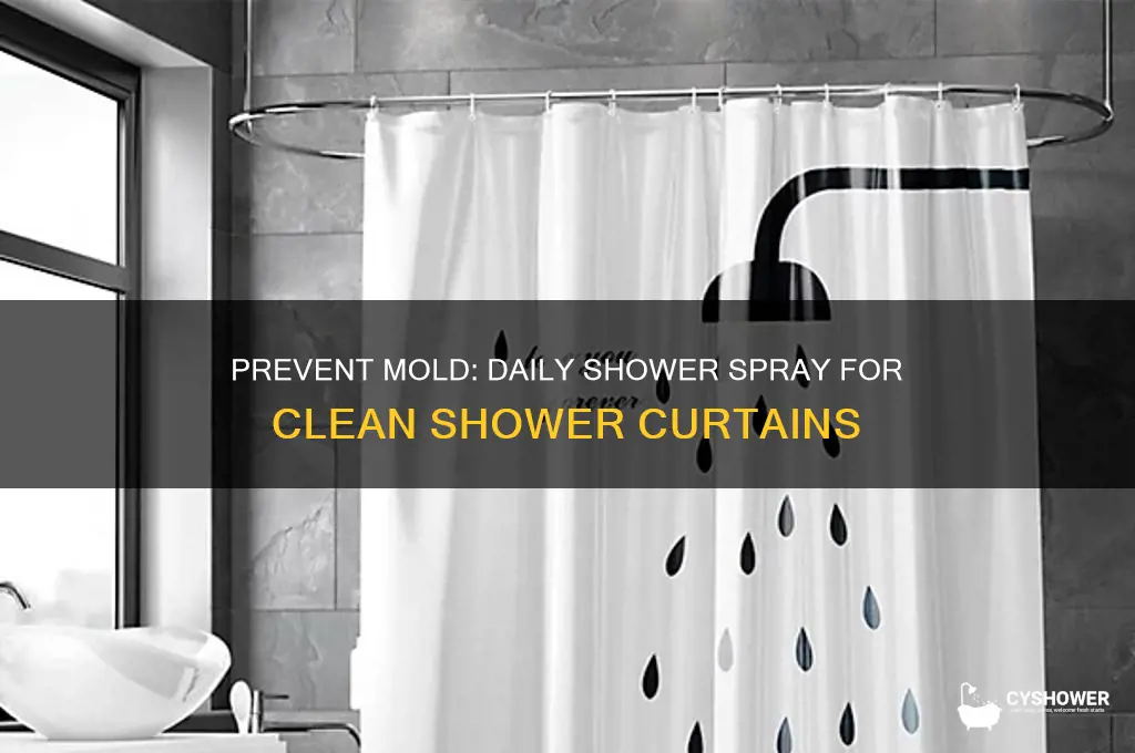 will daily shower spray kerp shower curtain from molding