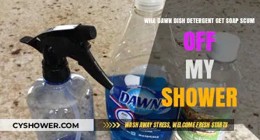 Can Dawn Dish Detergent Remove Soap Scum from Your Shower?