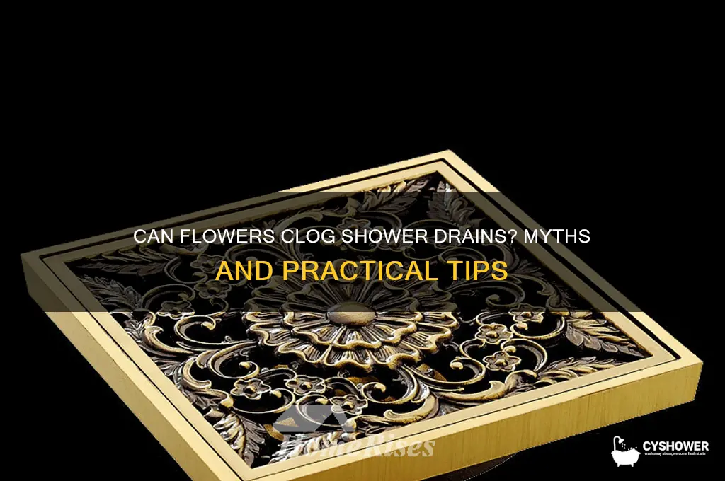 will flower stop a shower drain