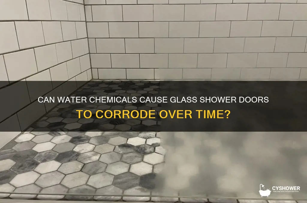 will glass shower doors corrode from water chemicals