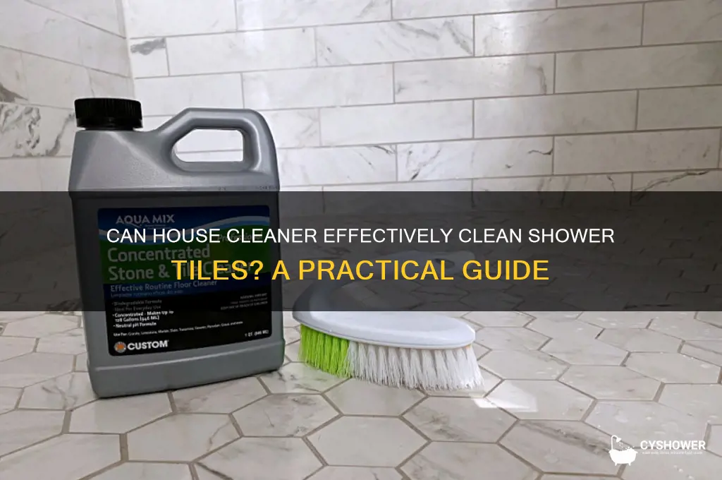 will house cleaner work on shower tiles