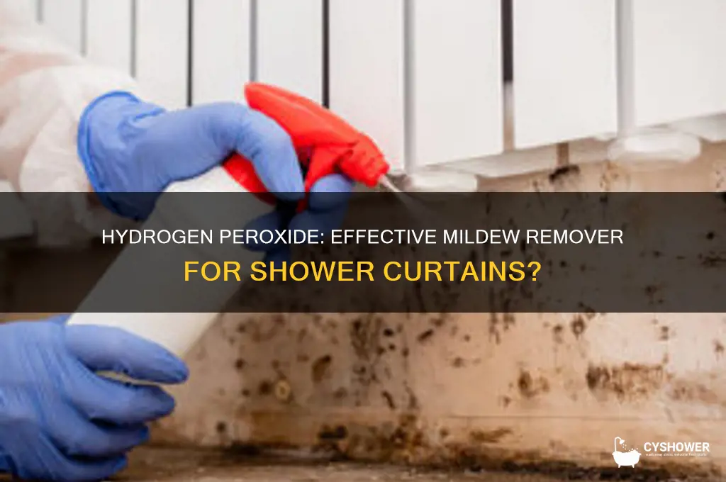 will hydrogen peroxide get mildew out of a shower curtain