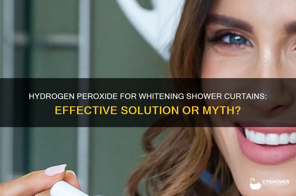 will hydrogen peroxide whiten shower curtain