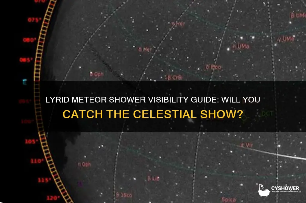 will i be able to see the lyrid meteor shower