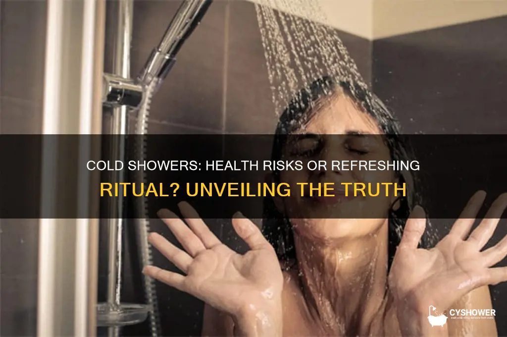 will i get sick if i shower with cold water