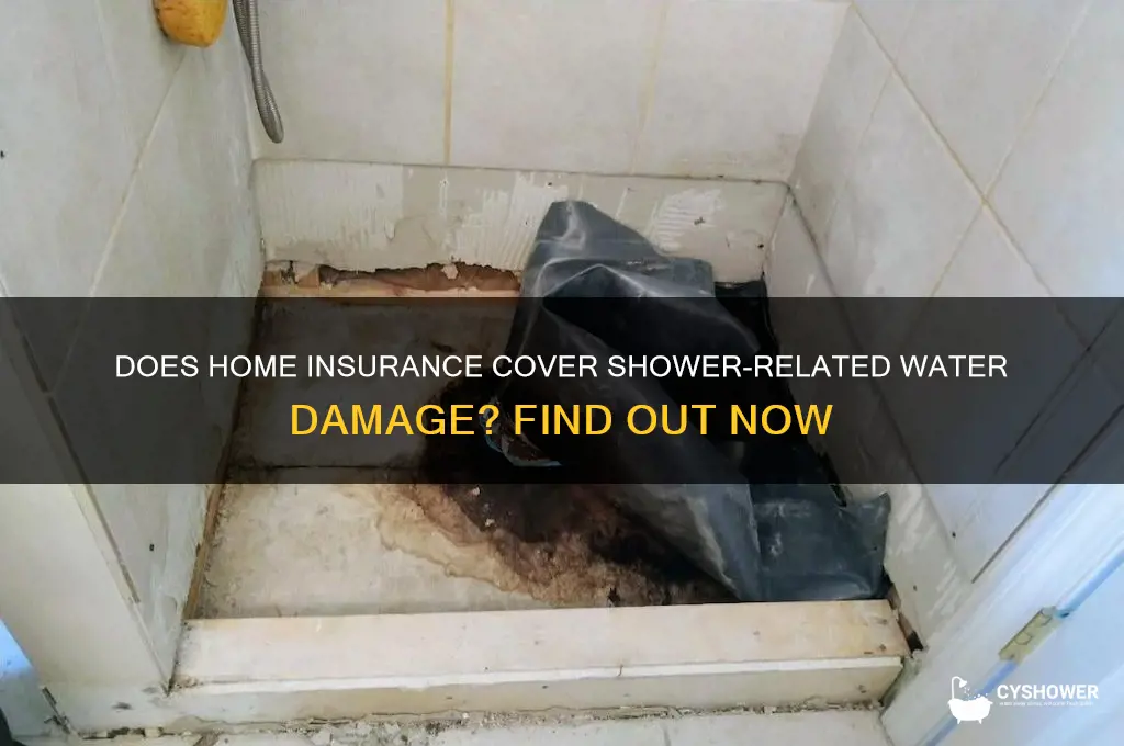 will insurance cover water damage from shower