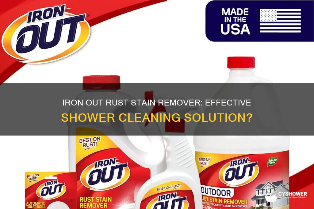will iron out take rust stain off shower