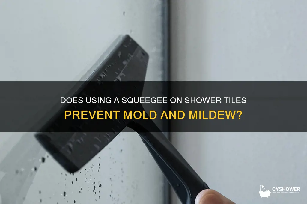 will it help shower tile to squegge