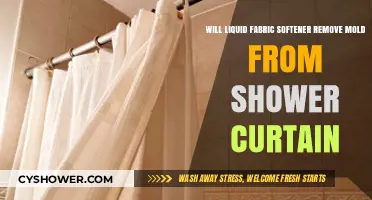 Can Liquid Fabric Softener Effectively Remove Mold from Shower Curtains?