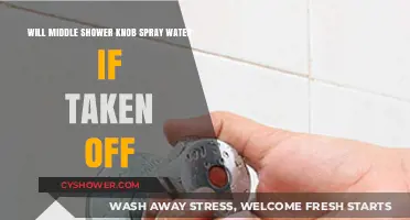 Can Removing the Middle Shower Knob Cause Water to Spray?