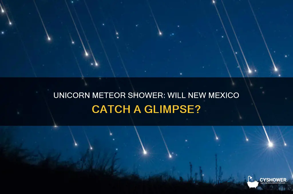 will new mexico see the unicorn meteor shower