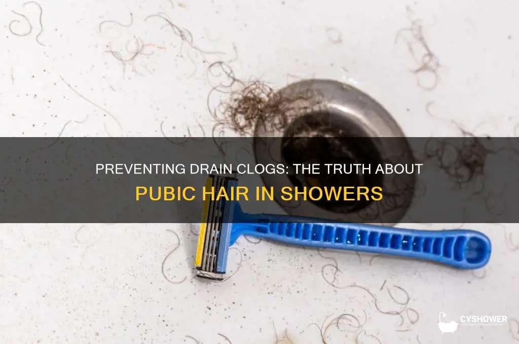 will pubes clog shower drain