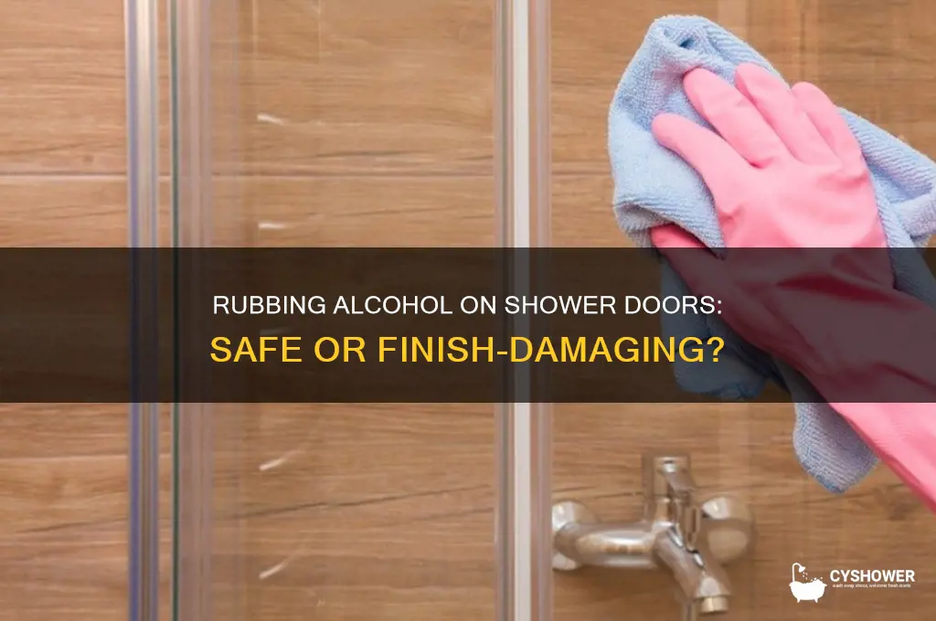 will rubbing alchol hurt the finish on my shower door