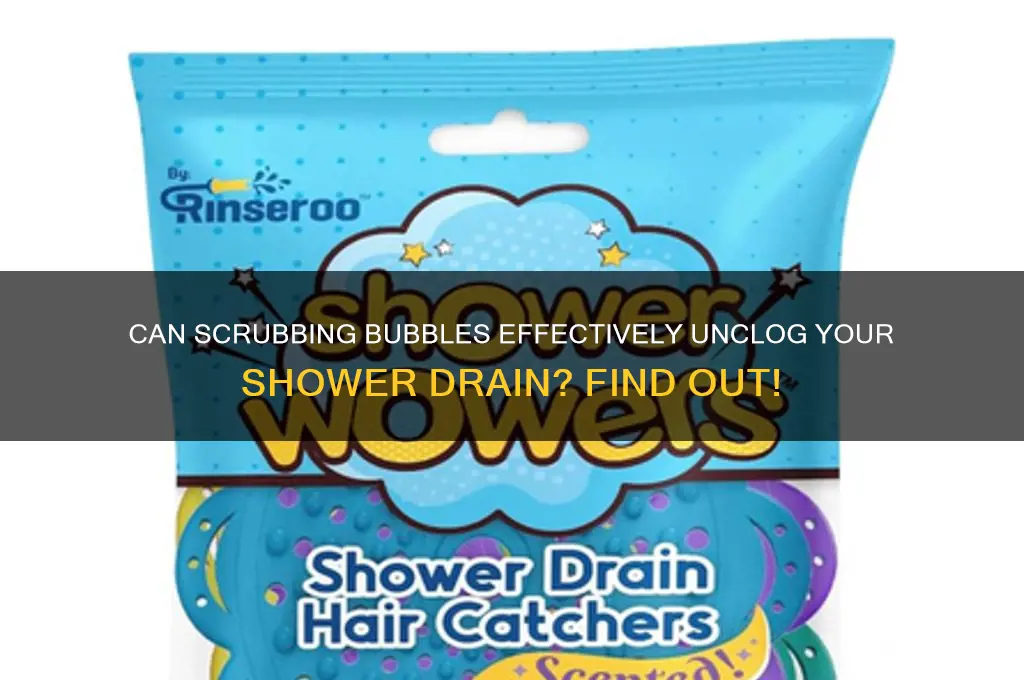 will scrubbing bubbles unclog a shower drain