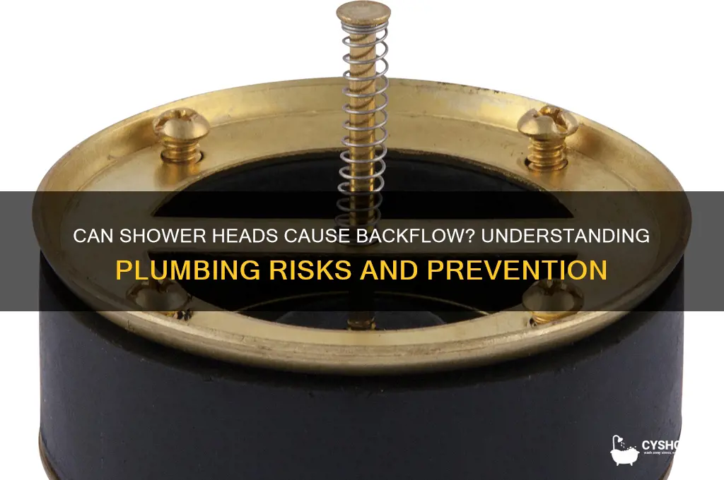 will shower head cause backflow