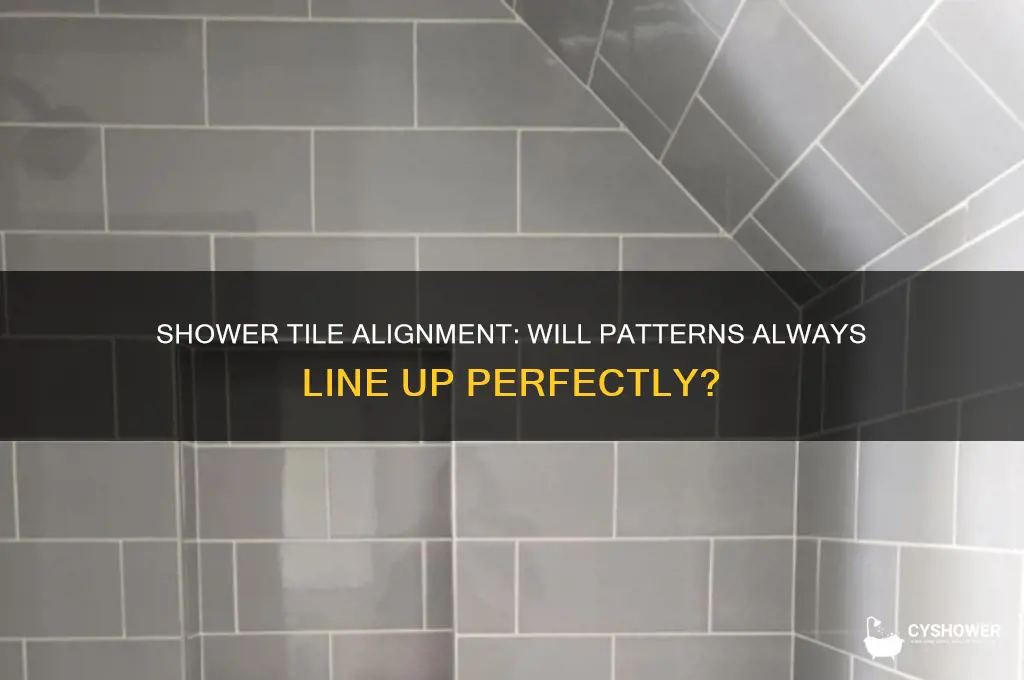 will shower tile always line up