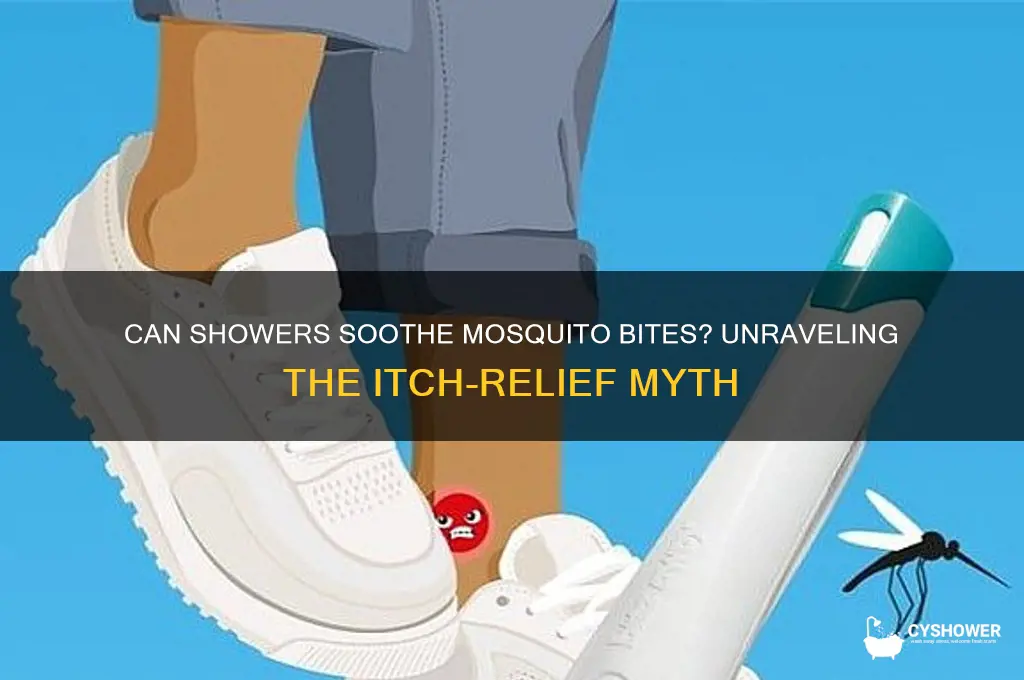 will taking a shower get rid of mosquito bites