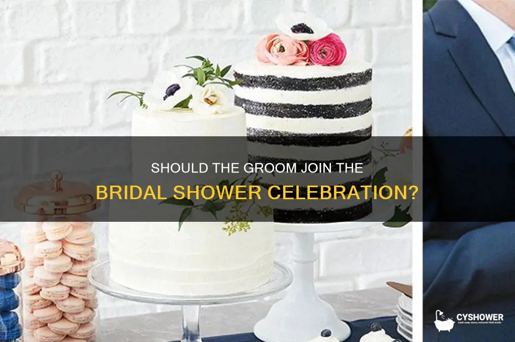 will the groom attend the bridal shower