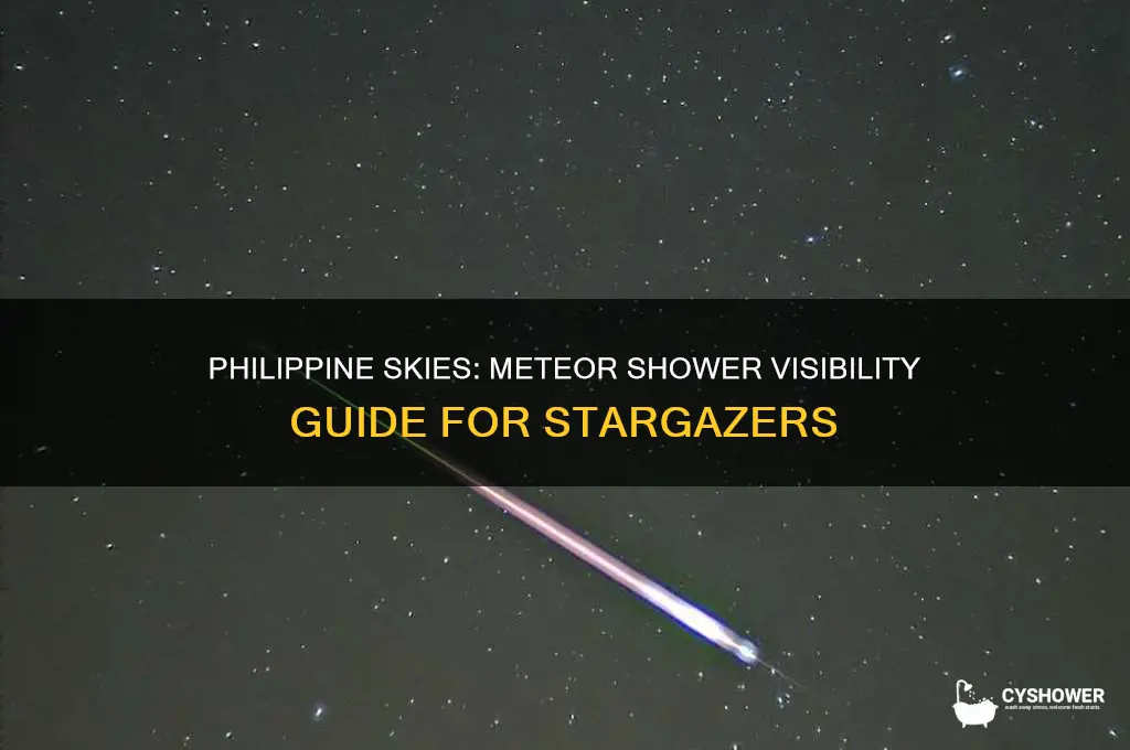 will the meteor shower be visible in philippines