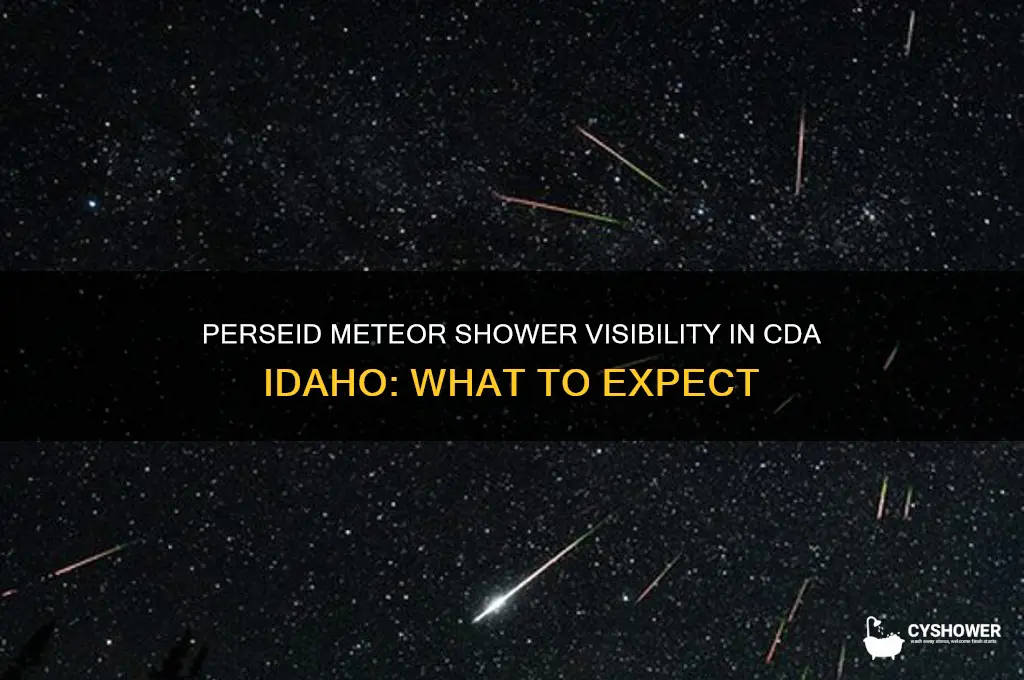 will the perseid meteor shower be viewable from cda idaho