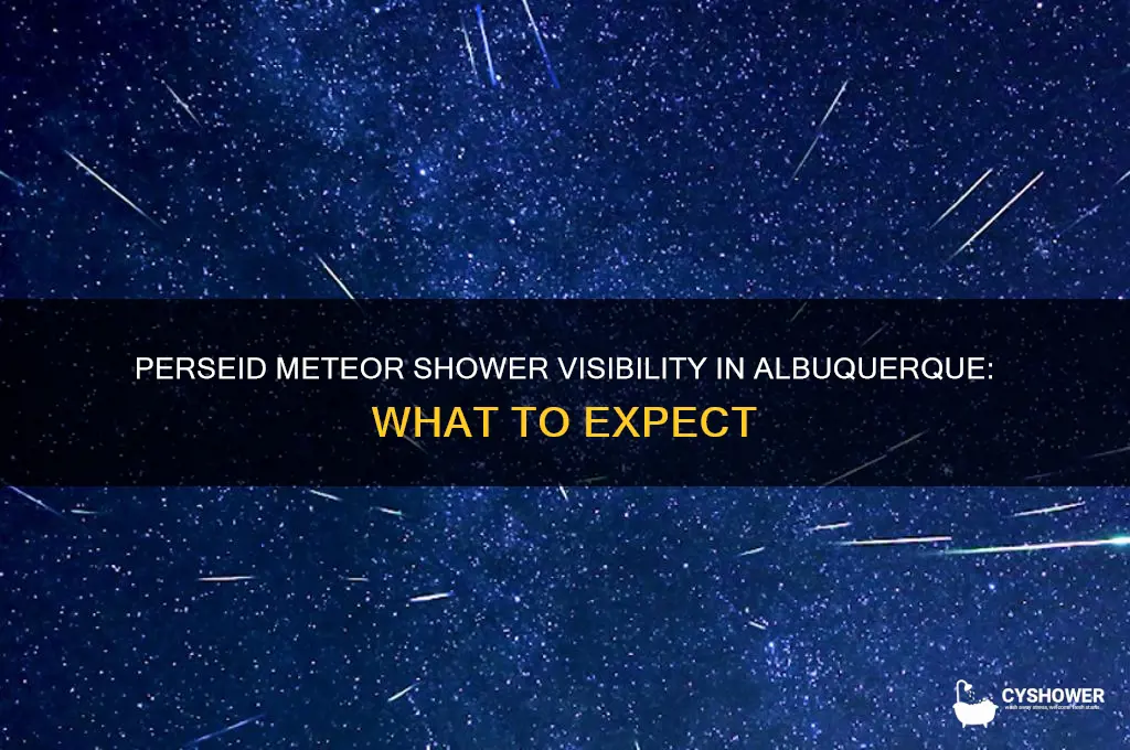 will the peseid meteor shower be visible in albuquerque