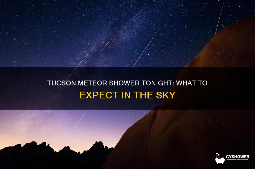 will there be a meteor shower in tucson tonight