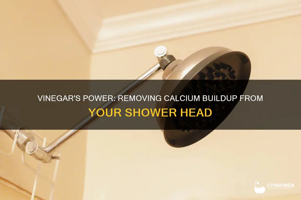 will vinegar remove shower head calcium