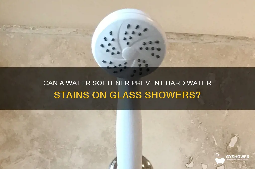will water softener help glass shower
