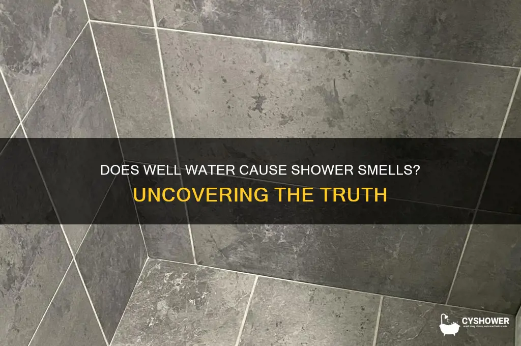 will well water make your shower smell