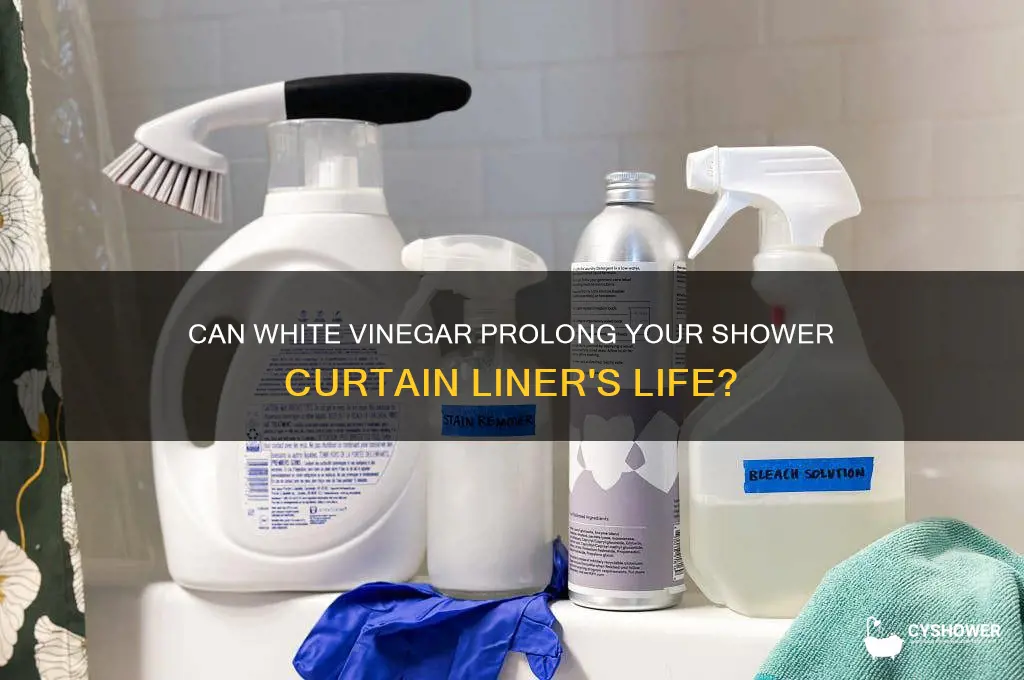 will white vinegar keep shower curtain liner