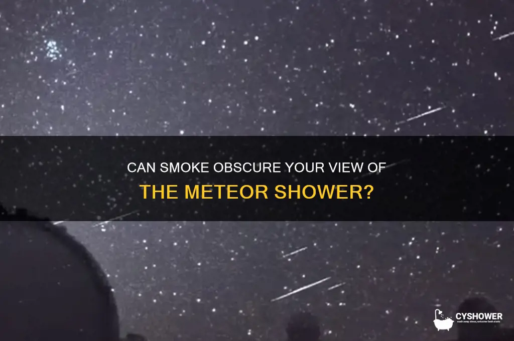 will you be able to see meteor shower woth smoke