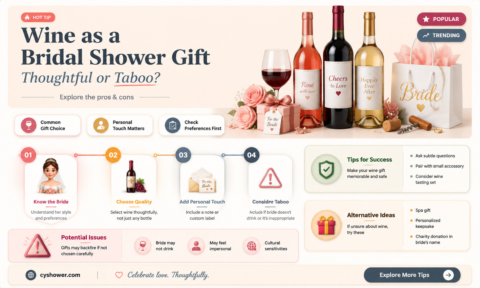 can i give wine as a bridal shower gift