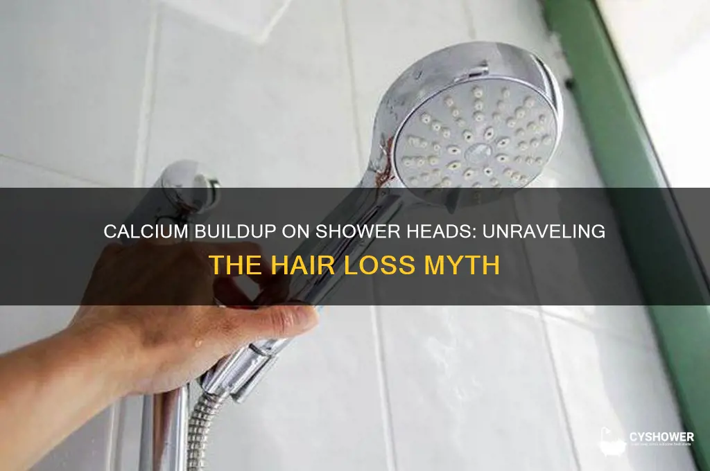 would calcium buildup on shower head cause hair loss