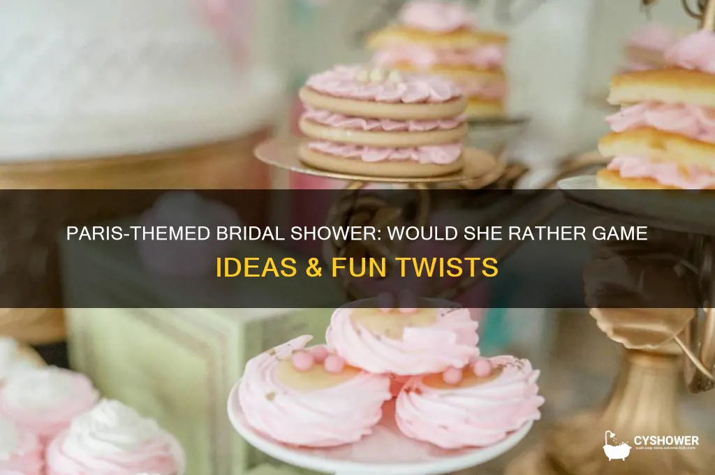 would she rather bridal shower game paris
