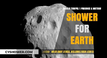 Could Tempel 1's Comet Debris Spark Earthly Meteor Showers?