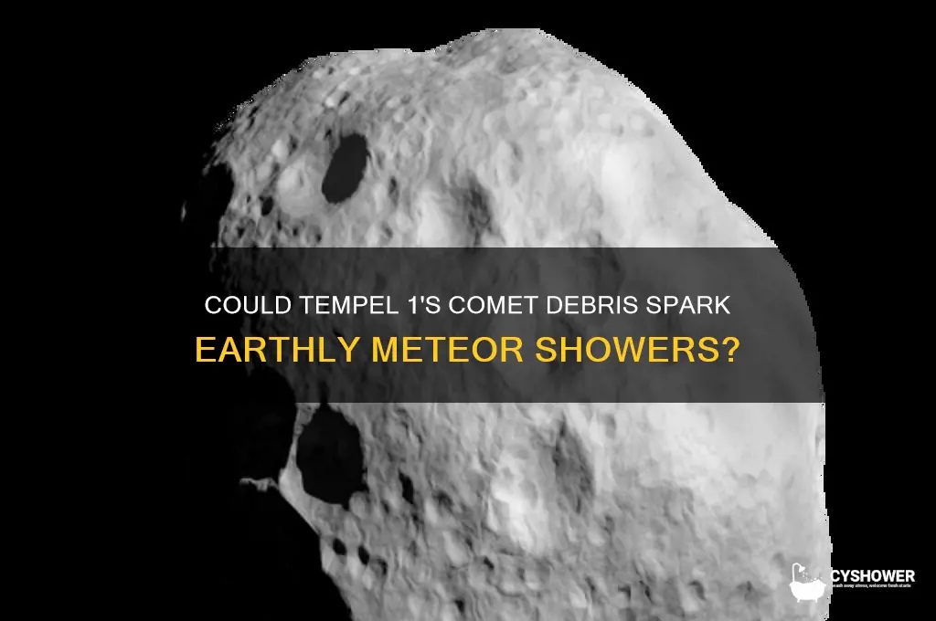 would tempel 1 produce a meteor shower for earth