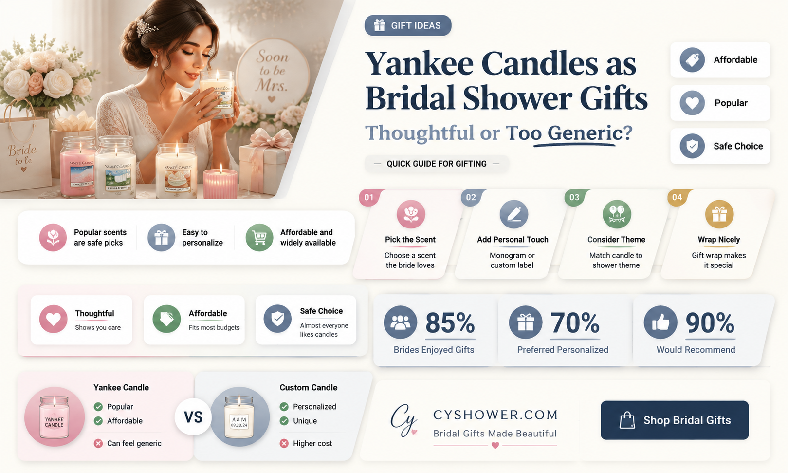 are yankee candles appropriate to give at a bridal shower